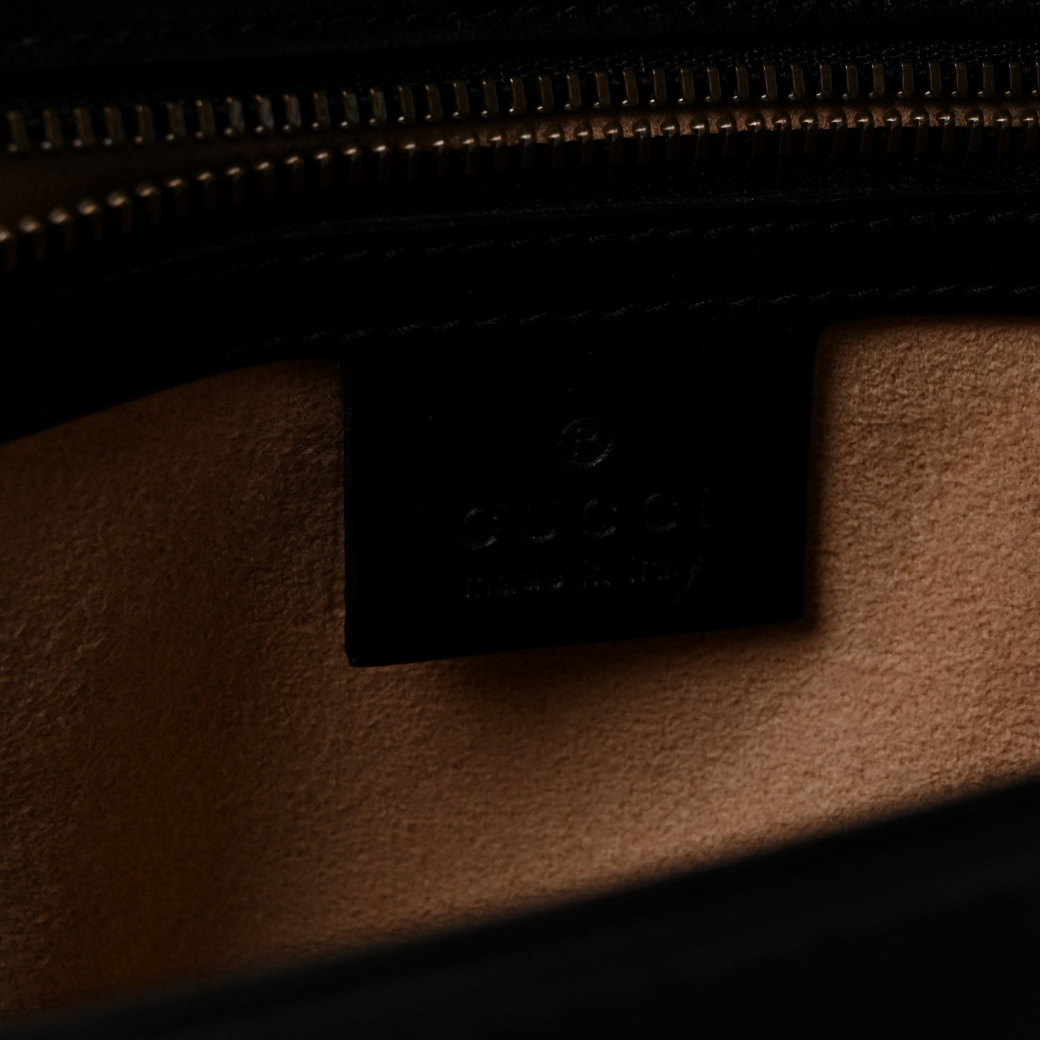 Gucci Calfskin Matelasse Small GG Marmont Shoulder Bag Black
