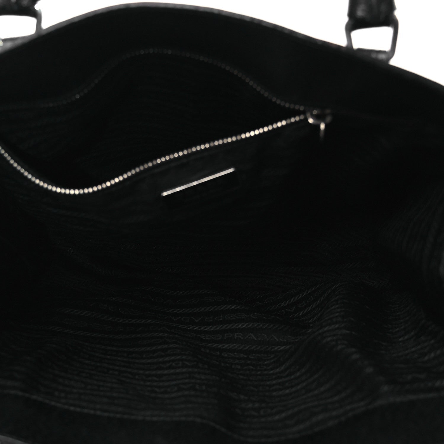 Prada Cinghiale Triangle Tote Black