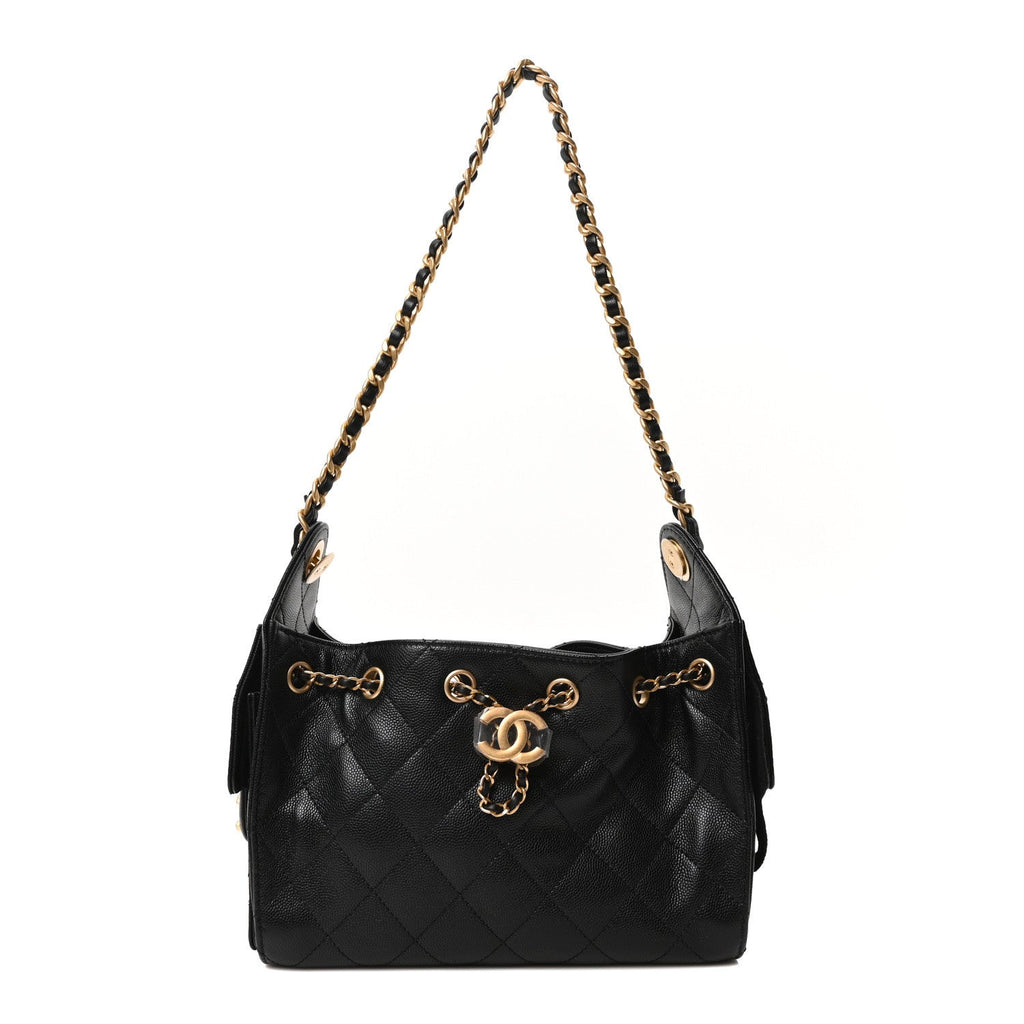 Chanel Caviar Quilted Mini Chanel 25 Handbag Black