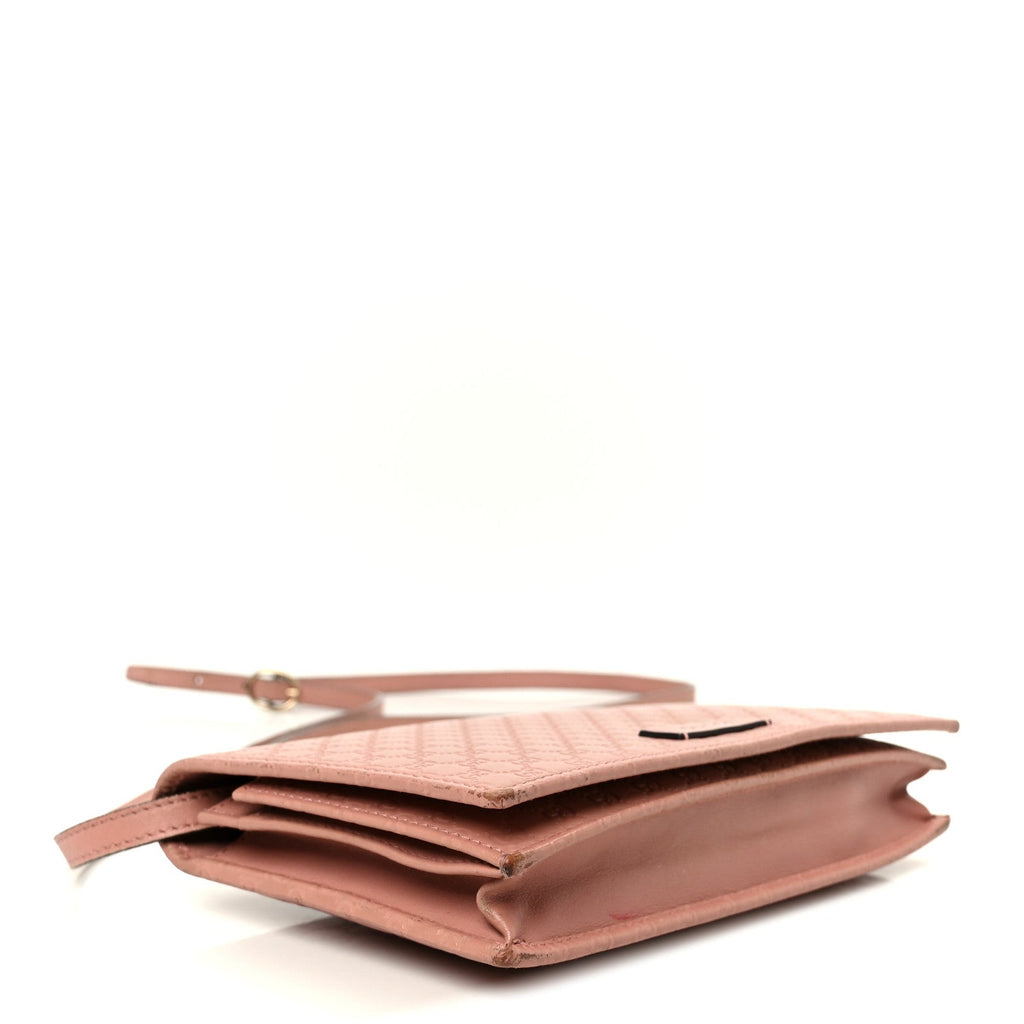 Gucci Microguccissima Crossbody Wallet Brown