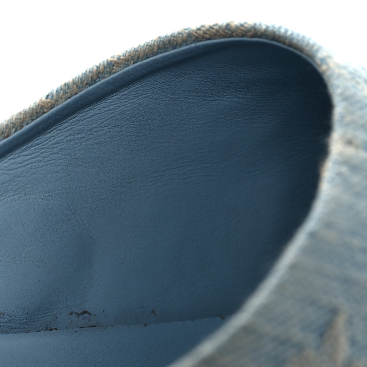 Louis Vuitton Monogram Washed Denim Aspen Platform Clog Mules 36 Blue