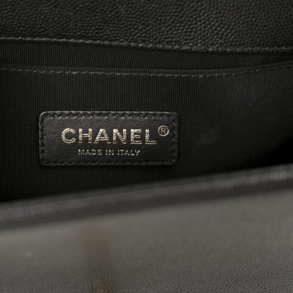Chanel Caviar Quilted Small Boy Flap Black