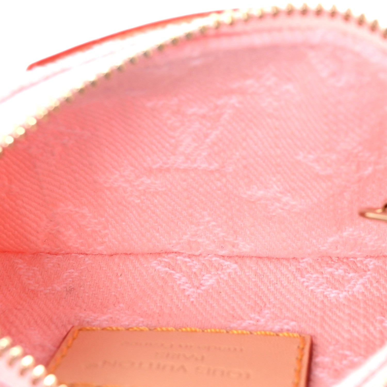Louis Vuitton Monogram Denim Key Pouch Washed Pink