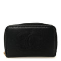 Caviar Timeless CC Zip Around Coin Purse Black
