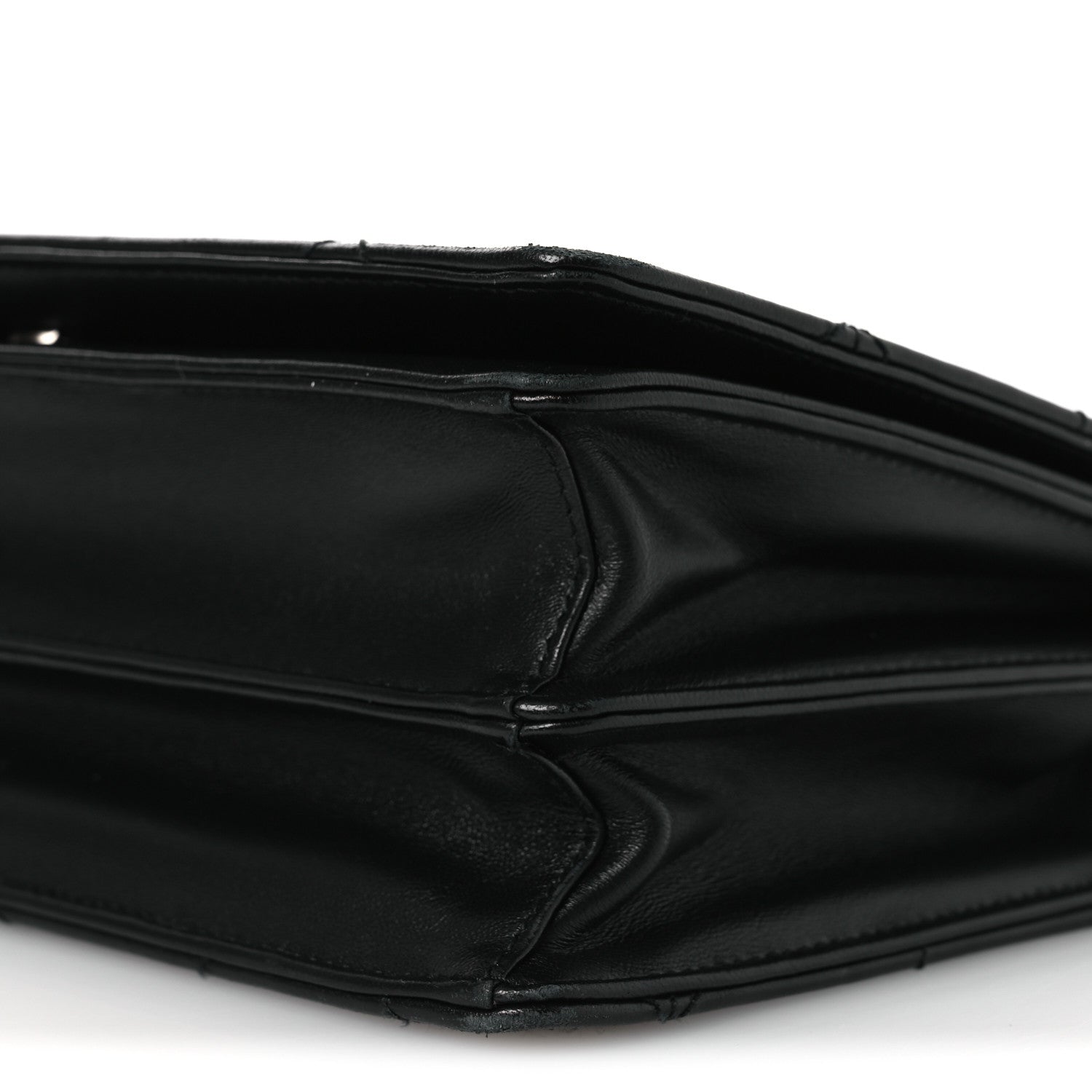 Prada Nappa Triangle Stitched Spectrum Shoulder Bag Black