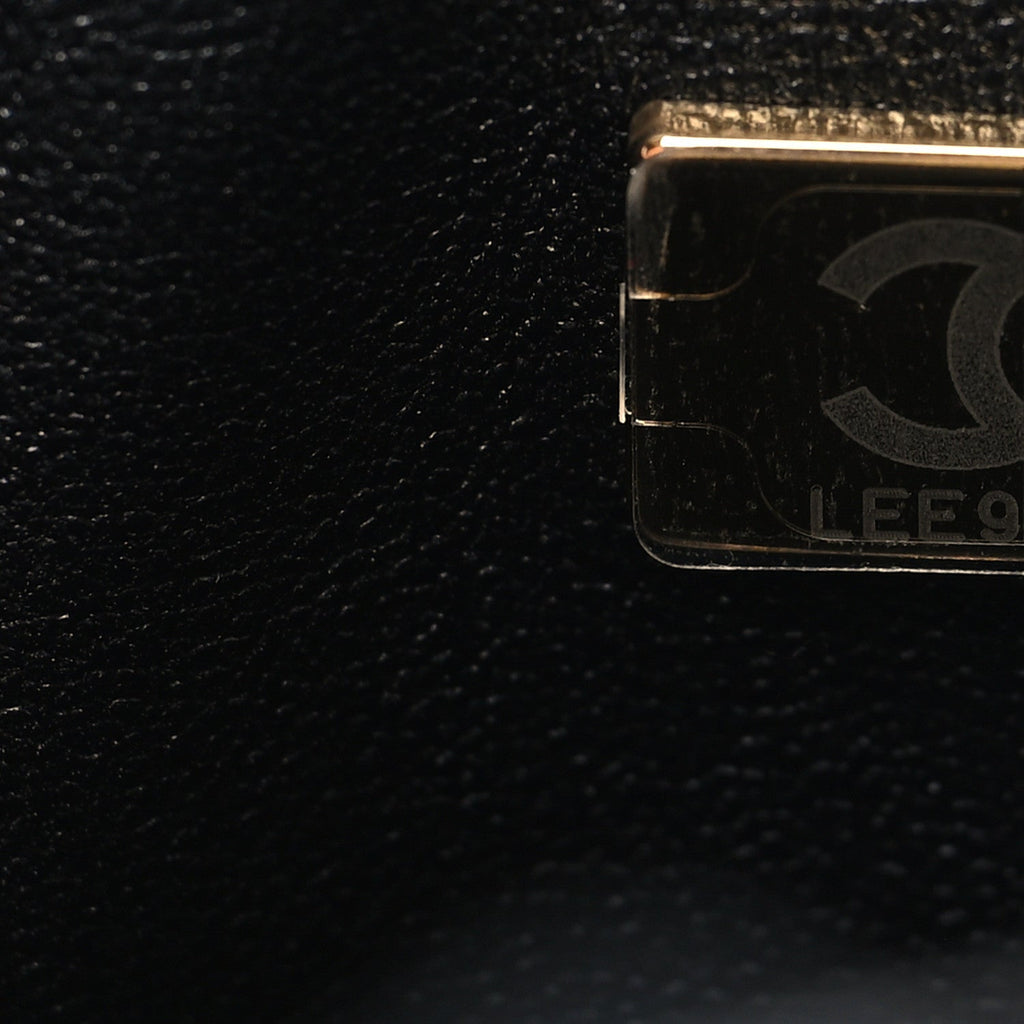 Chanel Lambskin Quilted Mini Rectangular Flap Black