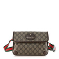 Gucci GG Supreme Monogram Neo Vintage Web Belt Bag Brown