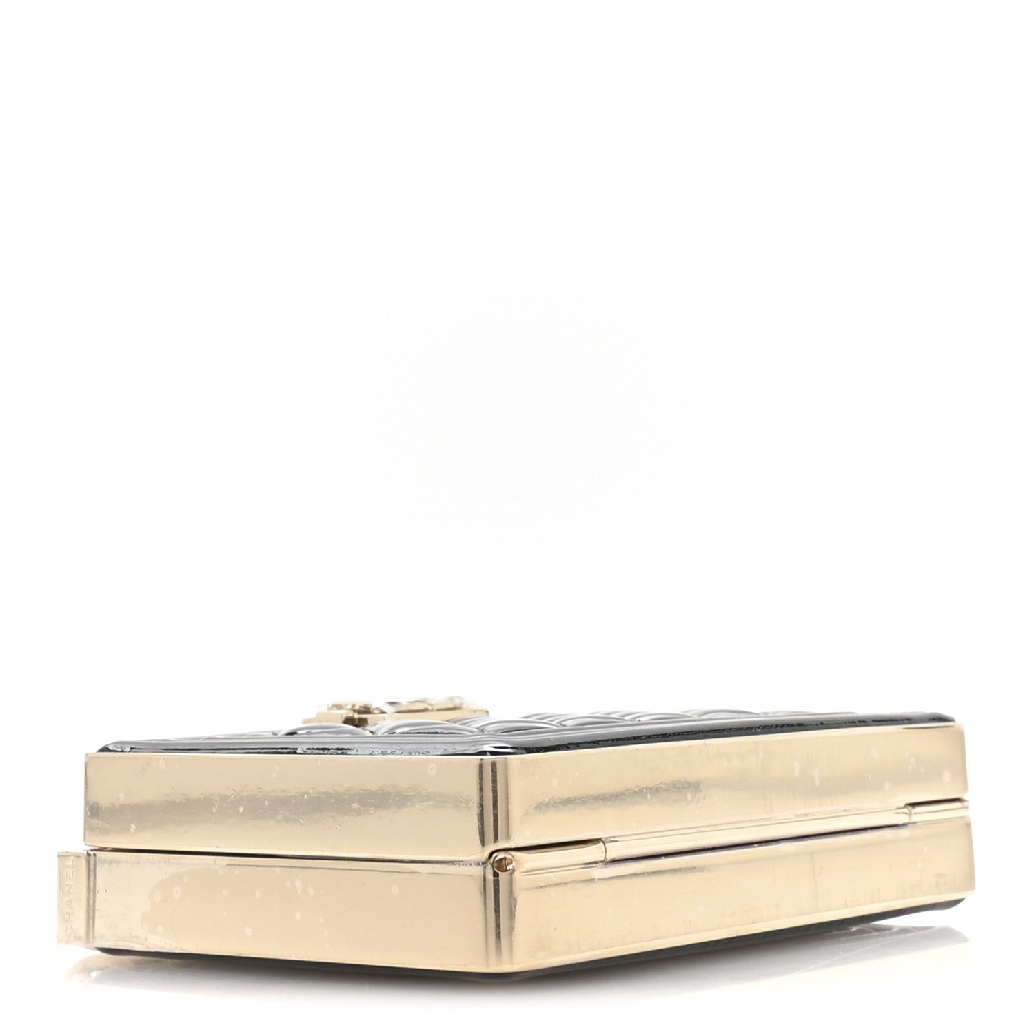 Chanel Patent Calfskin Boy Minaudiere Black