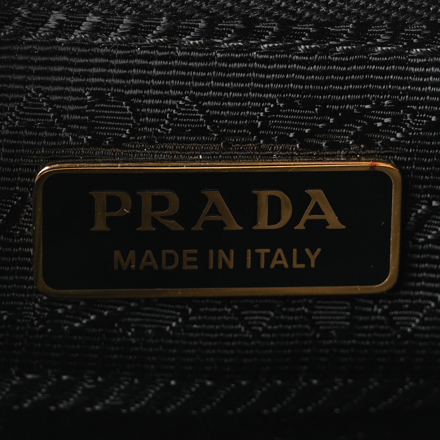 Prada Calfskin Triangle Pouch Shoulder Bag Black