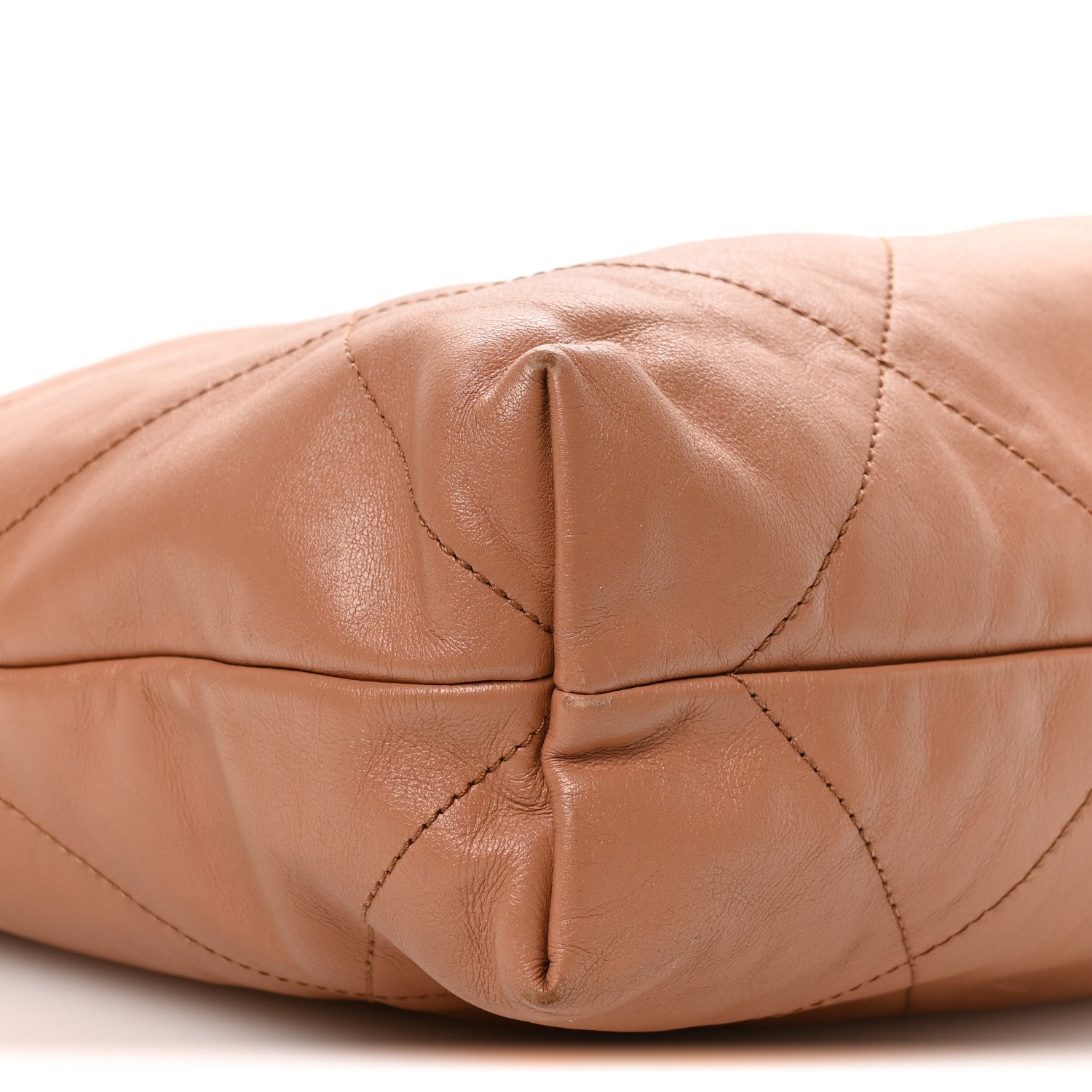 Chanel Shiny Calfskin Quilted Chanel 22 Camel