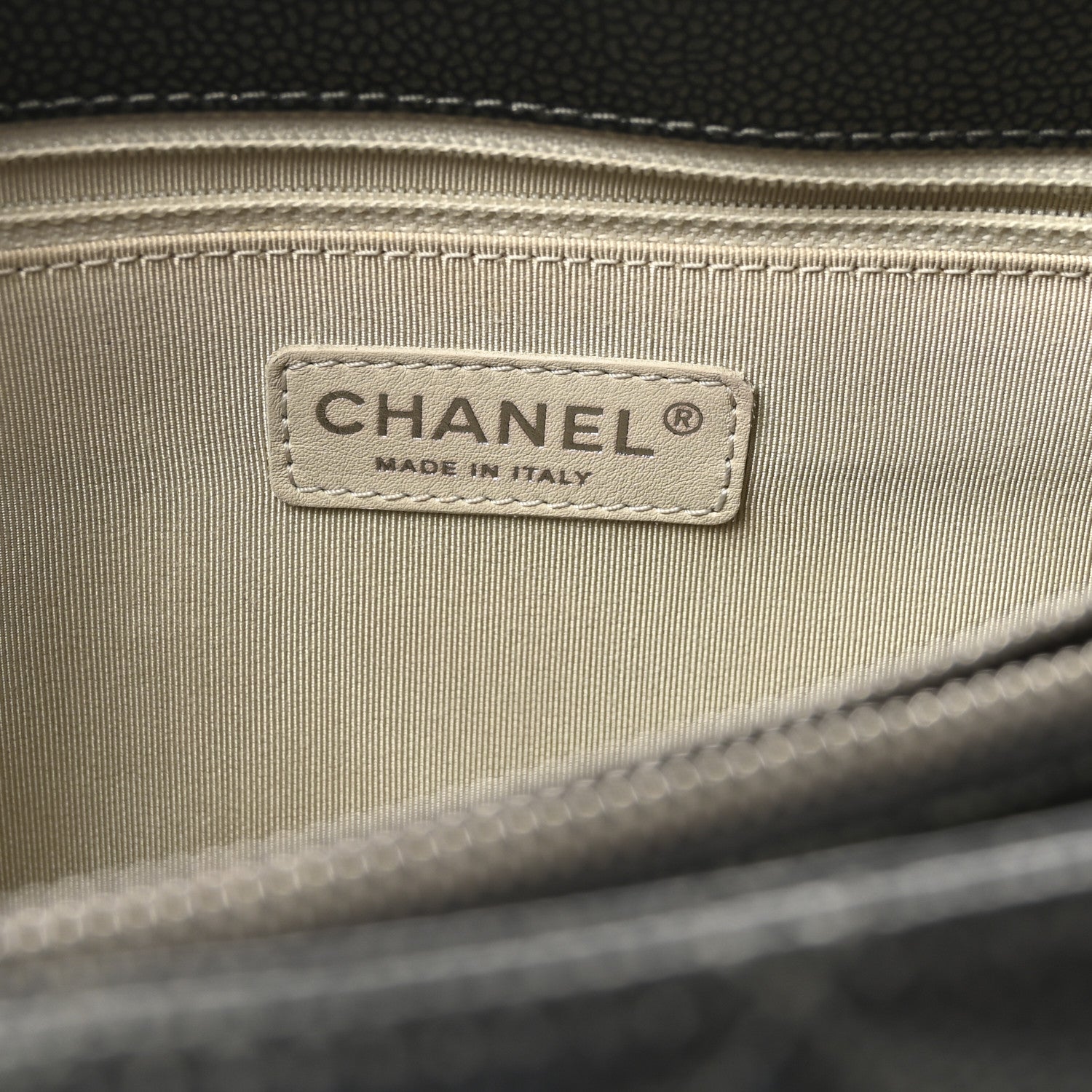 Chanel Caviar Quilted Grand Shopping Tote GST Dark Silver