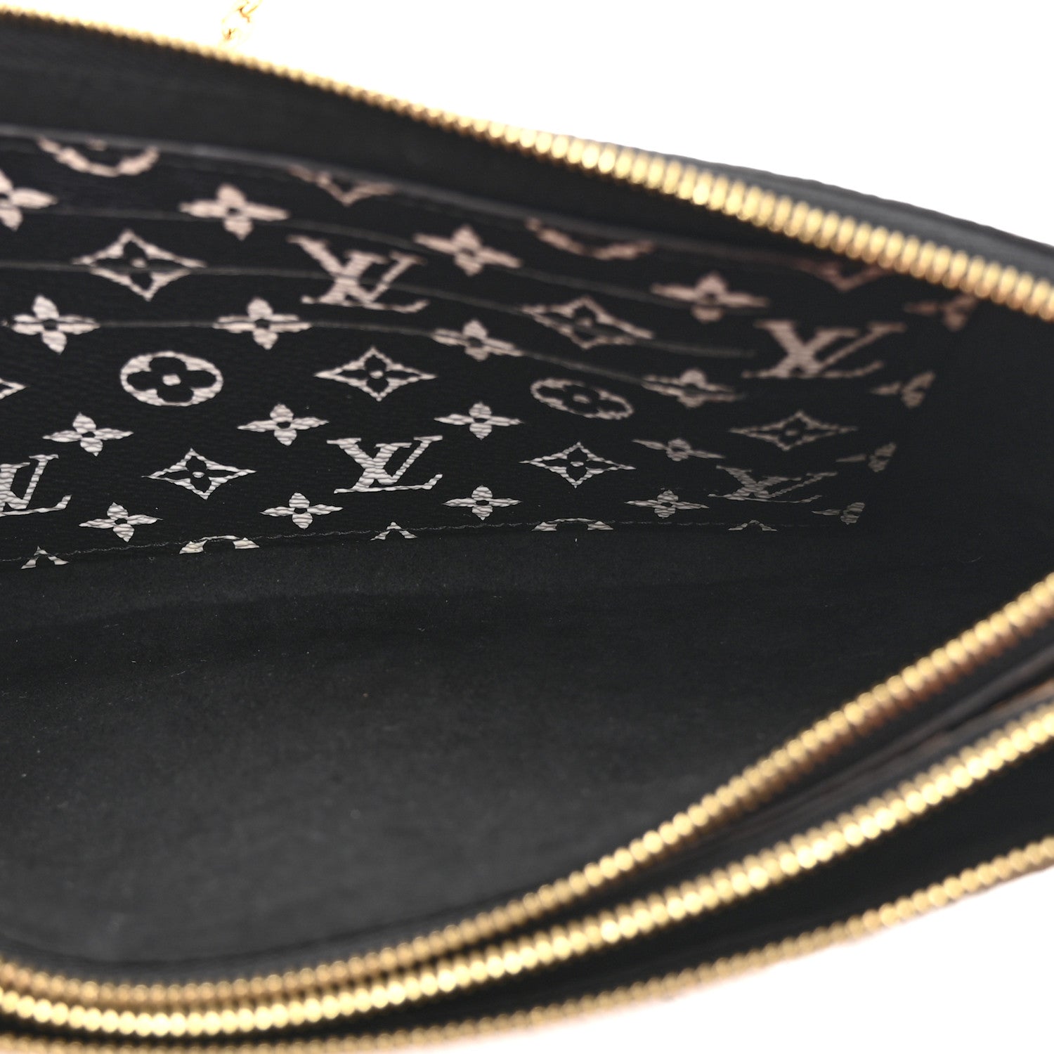 Louis Vuitton Monogram Giant Jungle Pochette Double Zip Black