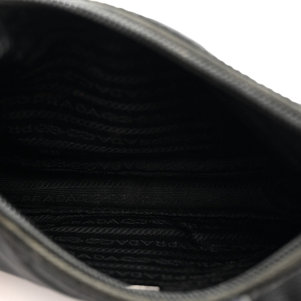 Prada Tessuto Nylon Mini Re-Edition 2000 Bag Black