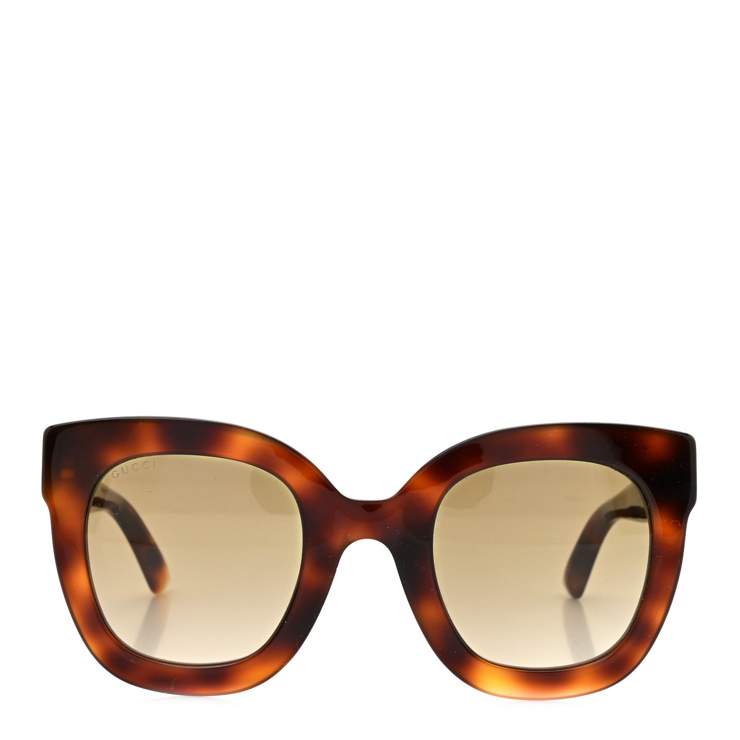 Gucci Round Frame Star Sunglasses GG0208S Tortoise