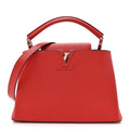 Louis Vuitton Taurillon Capucines BB Coquelicot