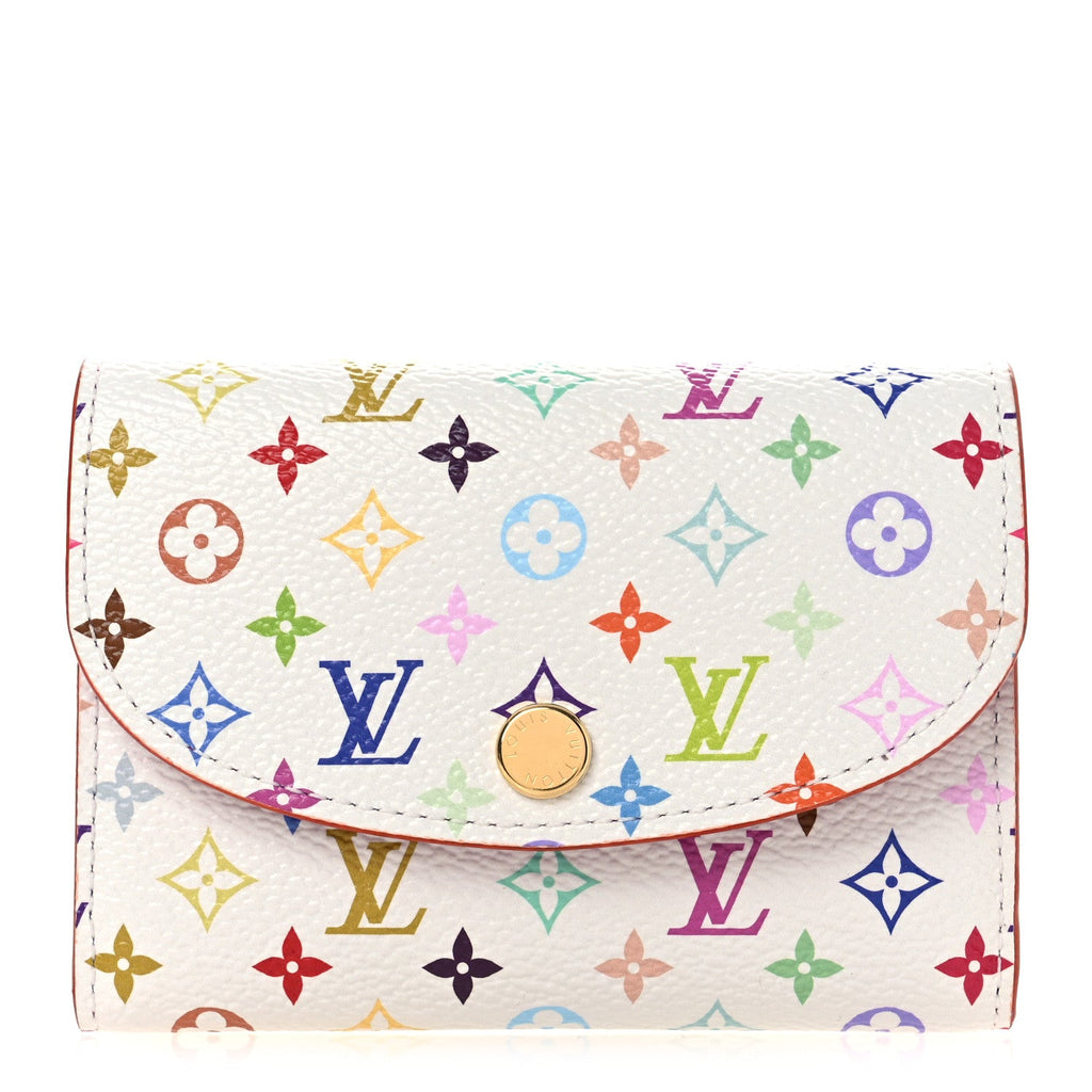 Louis Vuitton LV X TM Monogram Multicolor Rosalie Coin Purse White Kawaii Pink