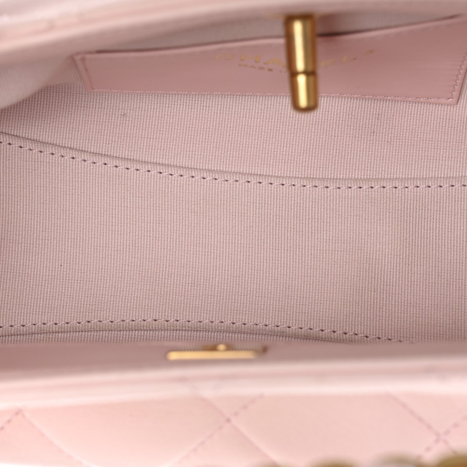 Chanel Shiny Lambskin Small Shopping Bag Light Pink