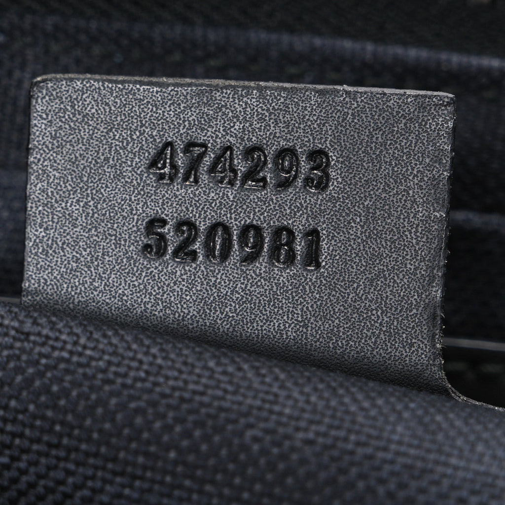 Gucci Soft GG Supreme Monogram Web Belt Bag Black Grey