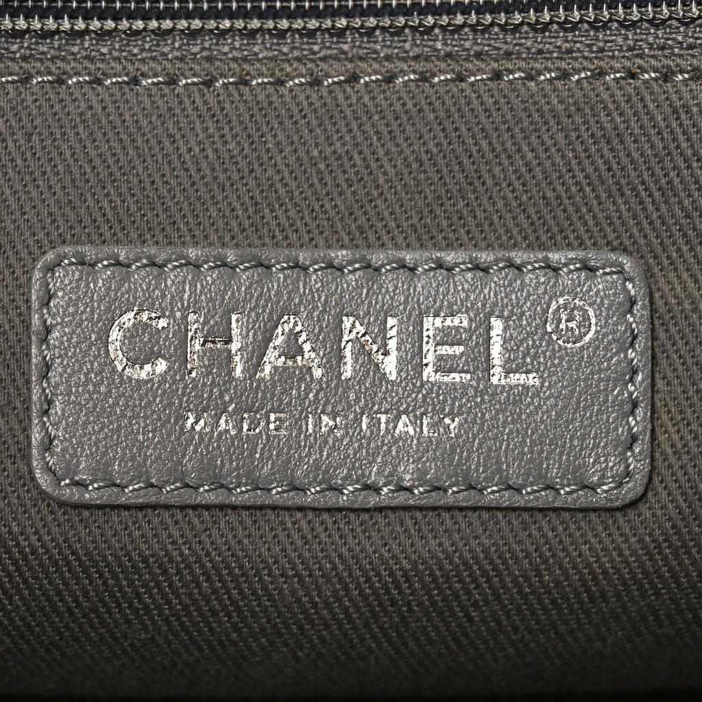 Chanel Canvas Graffiti Art School Oh My Boy Tote Black