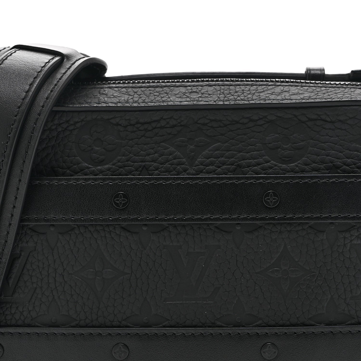 Louis Vuitton Taurillon Monogram Soft Trunk Black