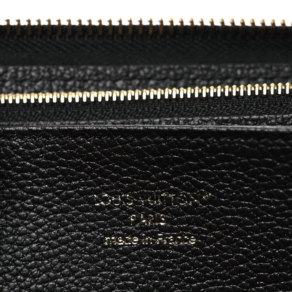 Louis Vuitton Empreinte Monogram Giant Zippy Wallet Black Beige