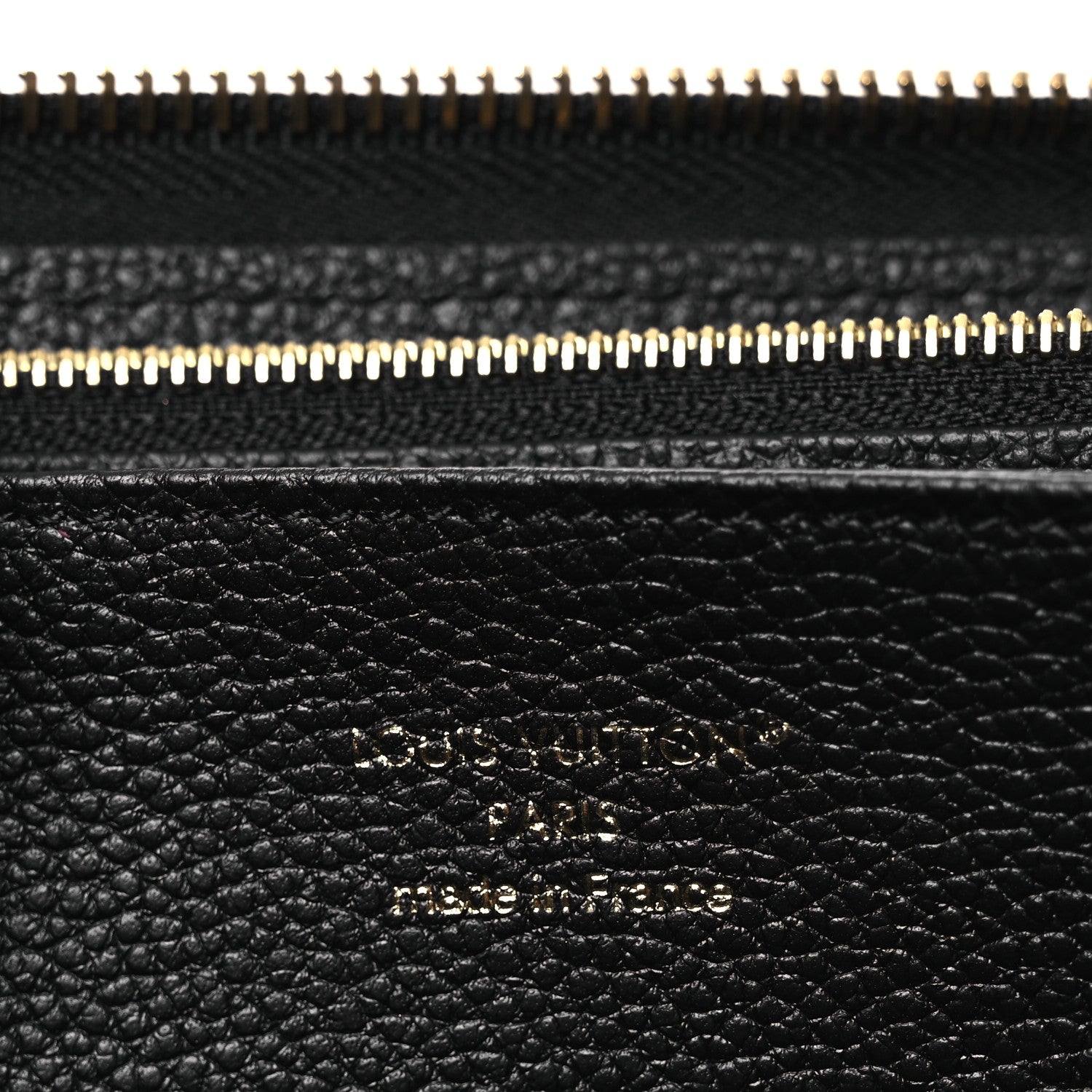 Louis Vuitton Empreinte Monogram Giant Zippy Wallet Black Beige