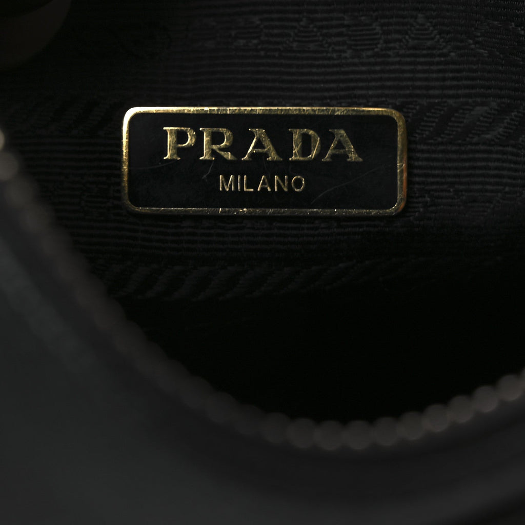 Prada Saffiano Lux Re-Edition 2005 Shoulder Bag Black
