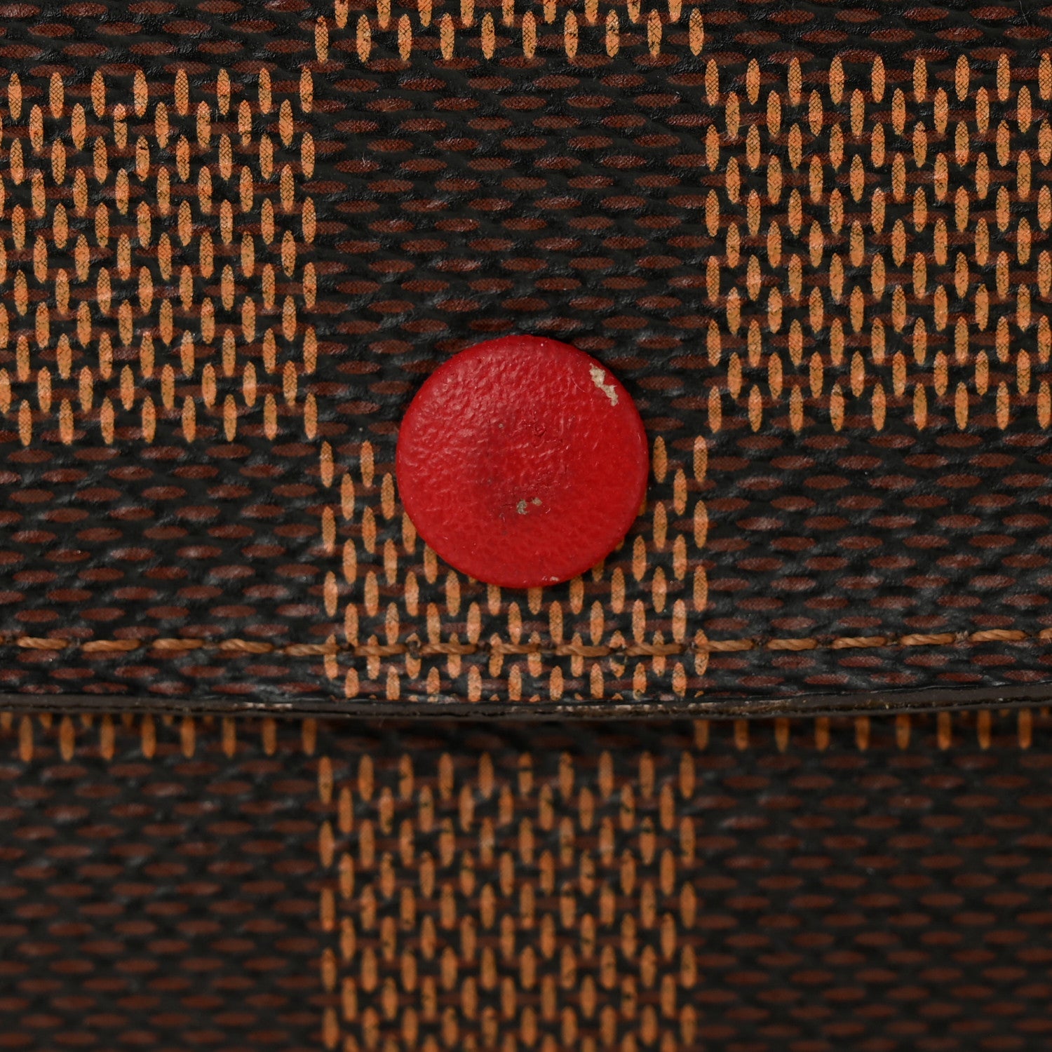Louis Vuitton Damier Ebene Emilie Wallet Red