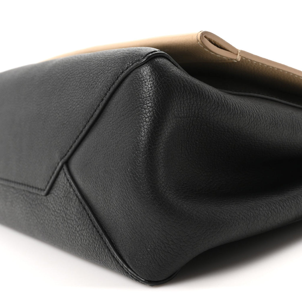 Louis Vuitton Soft Calfskin Lockme II Top Handle Vanille Black