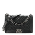Chanel Caviar Quilted New Medium Boy Flap Black