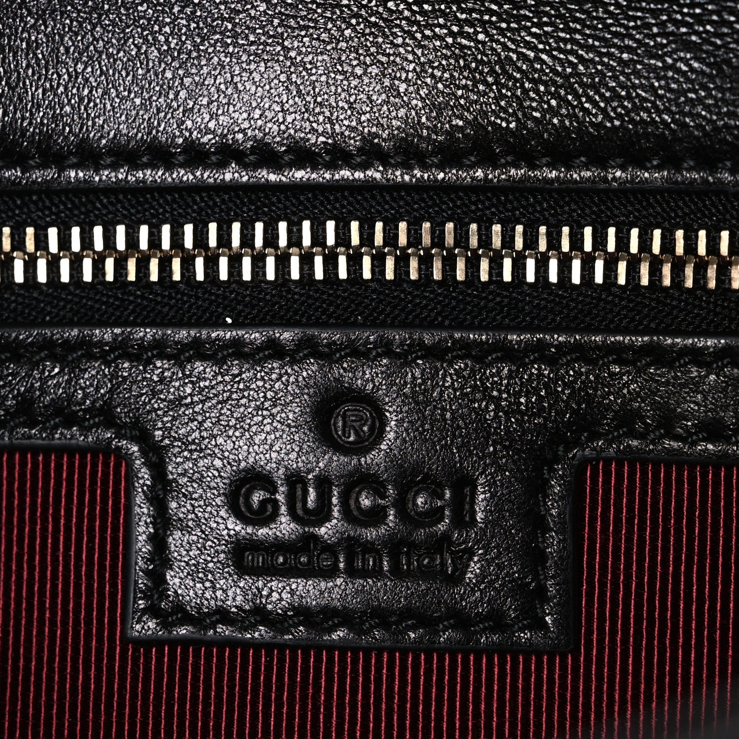 Gucci Lambskin Matelasse Medium GG Marmont Shoulder Bag Black