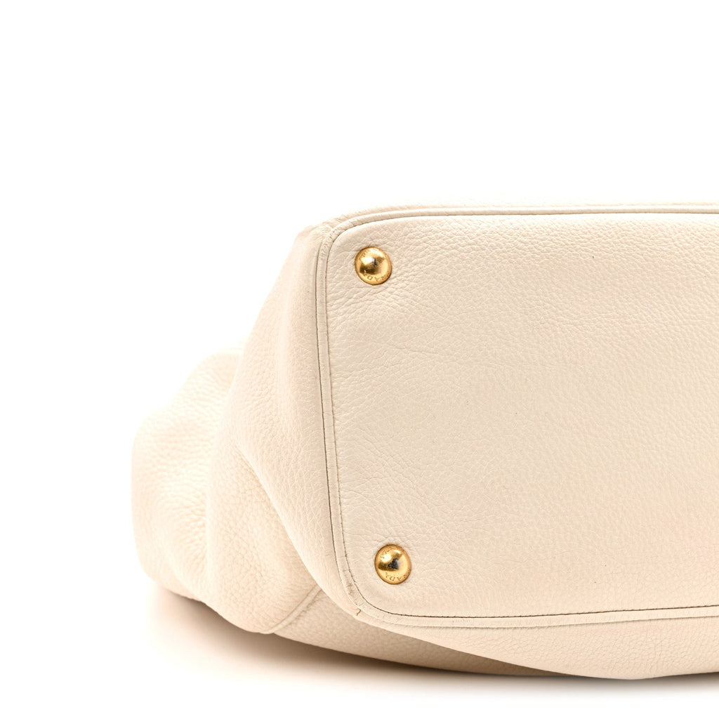 Prada Vitello Daino Tote Talco