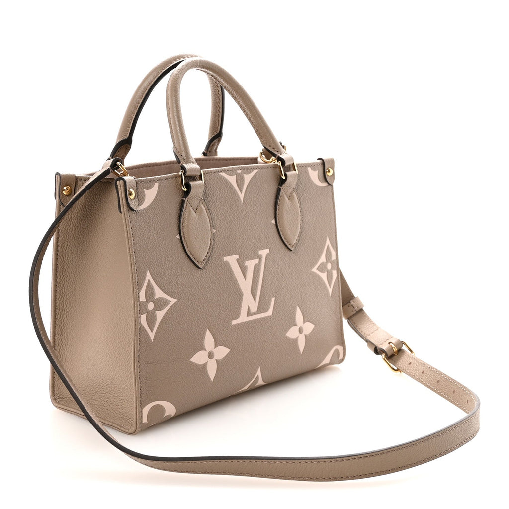 Louis Vuitton Empreinte Monogram Giant Onthego PM Tourterelle Creme