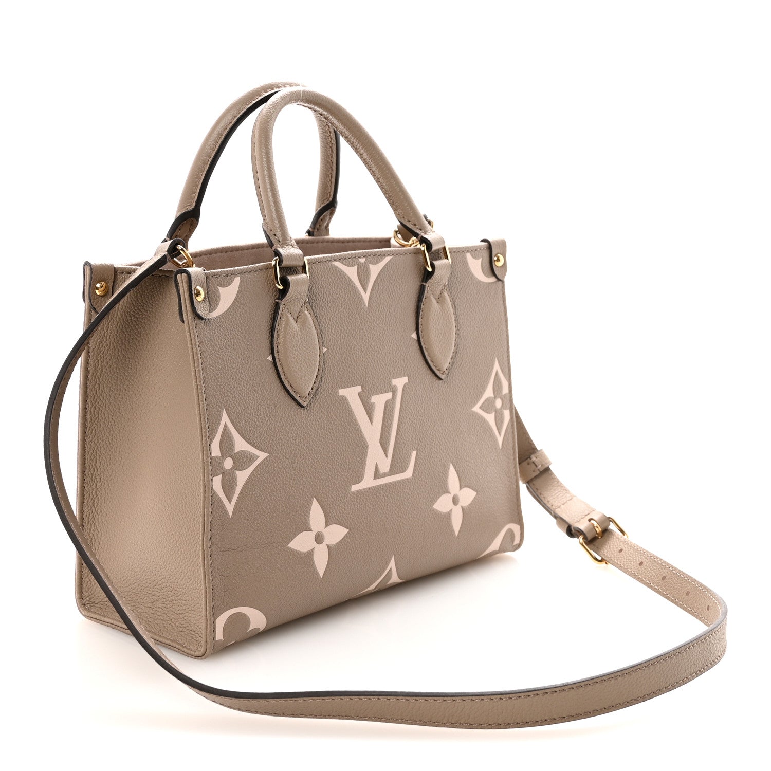 Louis Vuitton Empreinte Monogram Giant Onthego PM Tourterelle Creme