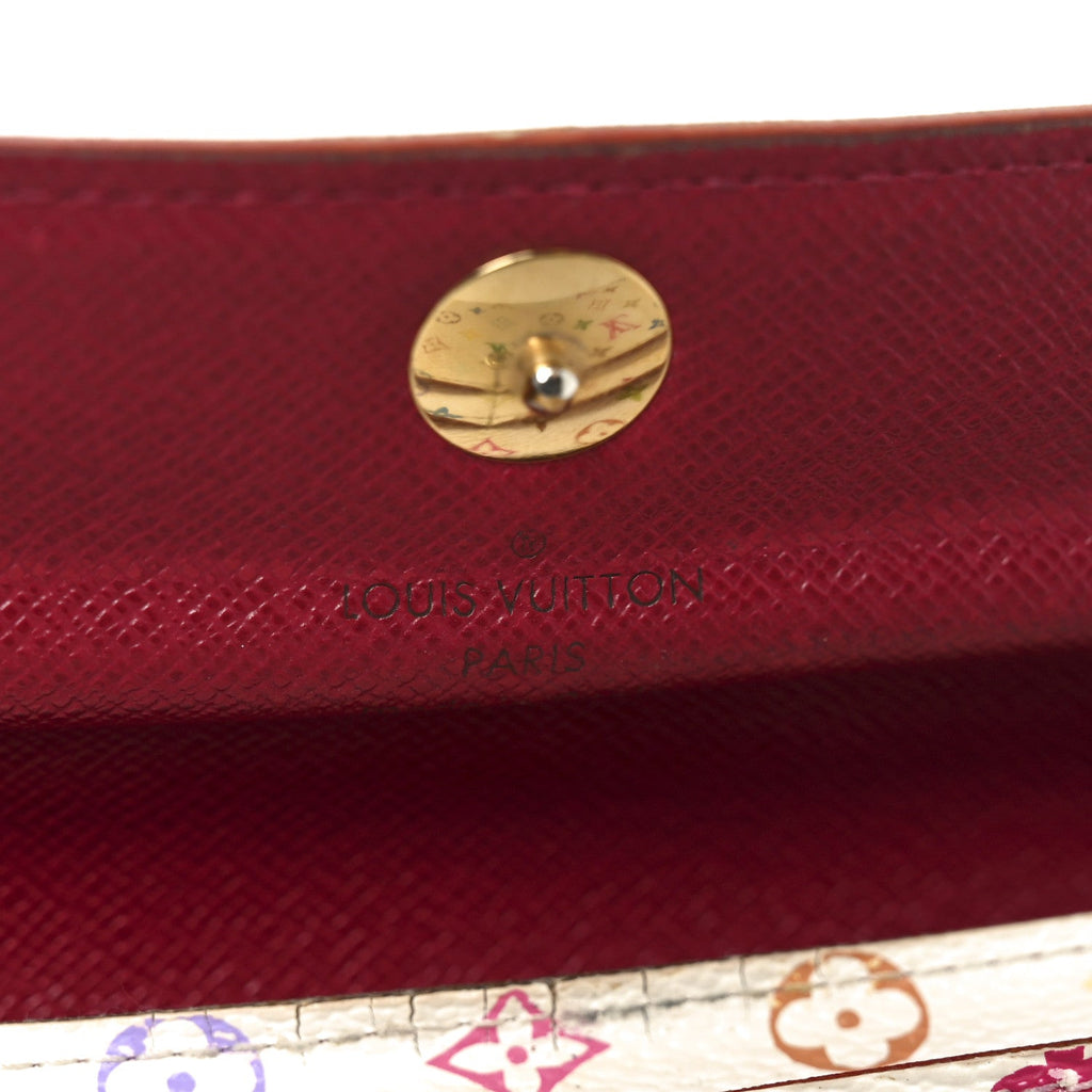 Louis Vuitton Monogram Multicolor Sarah Wallet White Eglantine