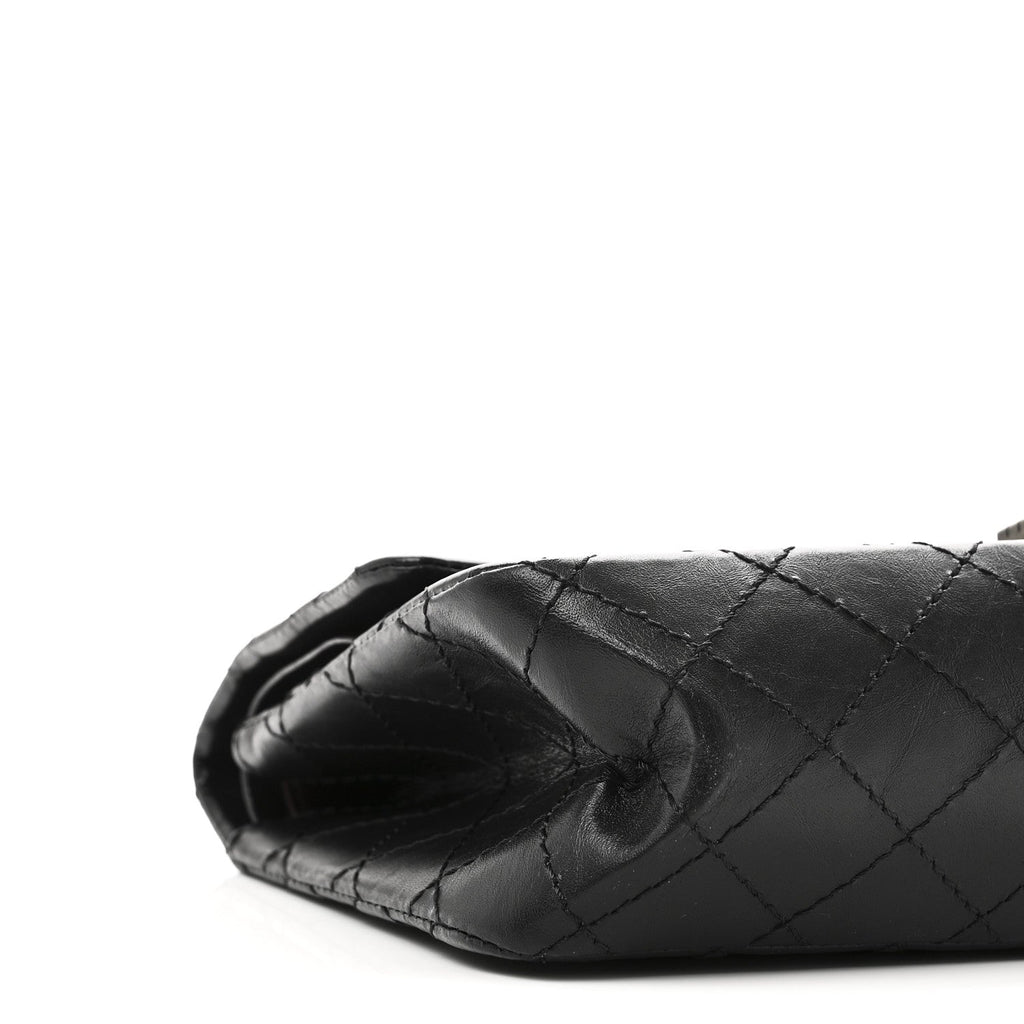 Chanel Aged Calfskin Quilted 2.55 Reissue 225 Flap Black
