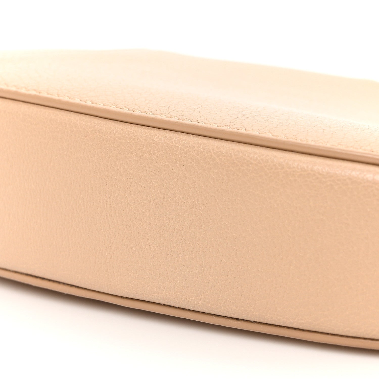 Christian Dior Goatskin Saddle Rodeo Pouch Biscuit