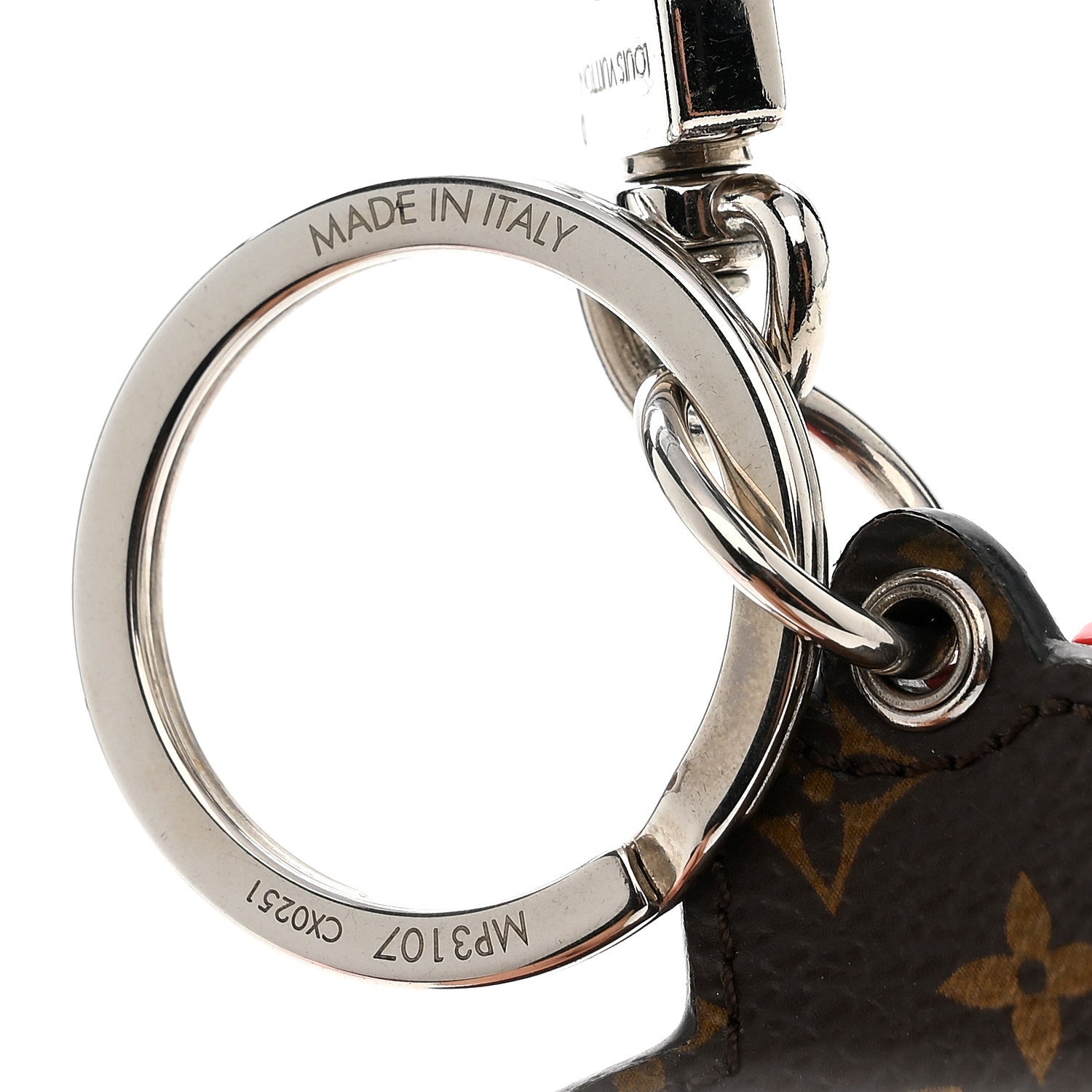 Louis Vuitton Calfskin Monogram Hammer Bag Charm Key Holder