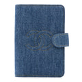 Denim Passport Holder Blue