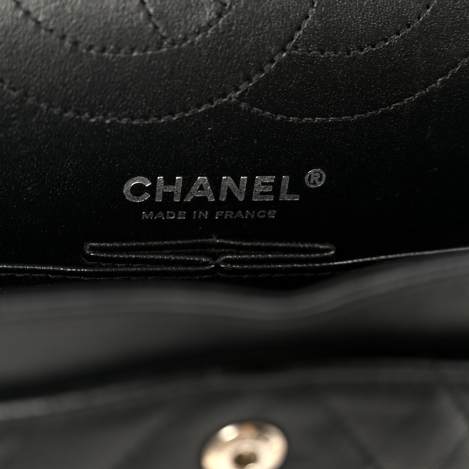Chanel Sheepskin Chevron Quilted 2.55 Reissue 225 Double Flap So Black