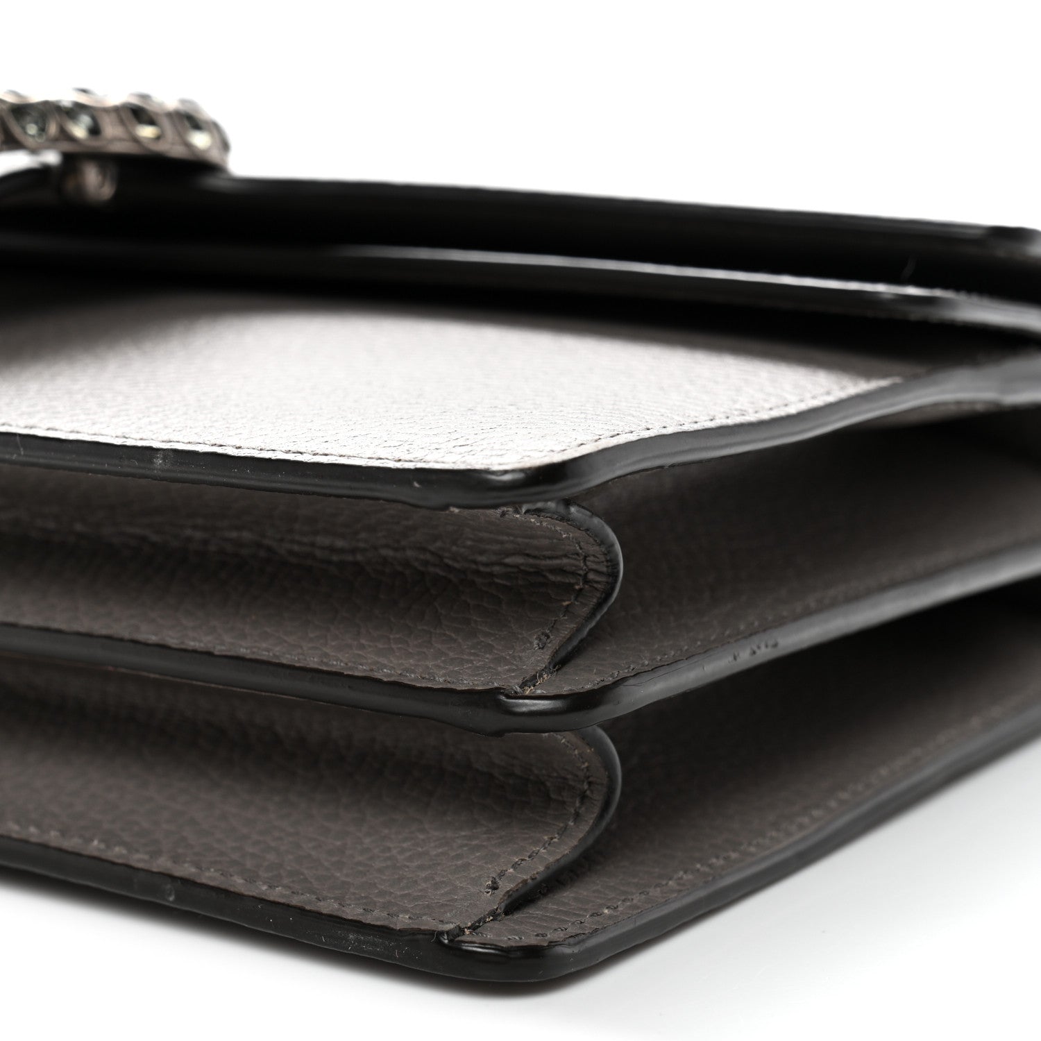 Gucci Pebbled Calfskin Small Dionysus Shoulder Bag Dusty Grey