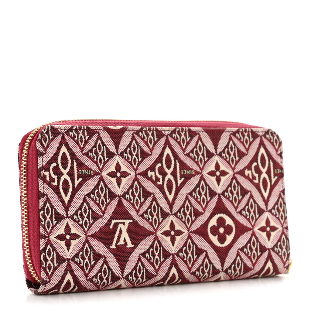 Louis Vuitton Jacquard Since 1854 Zippy Wallet Bordeaux