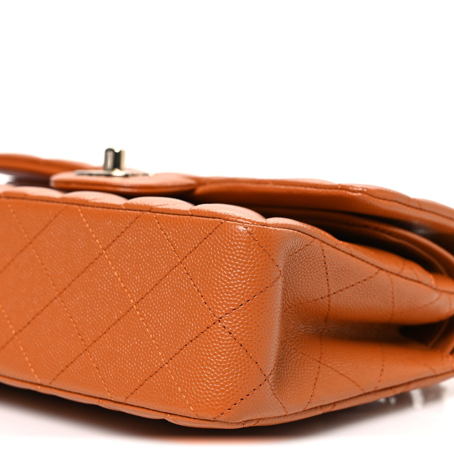Chanel Caviar Quilted Small Double Flap Light Brown