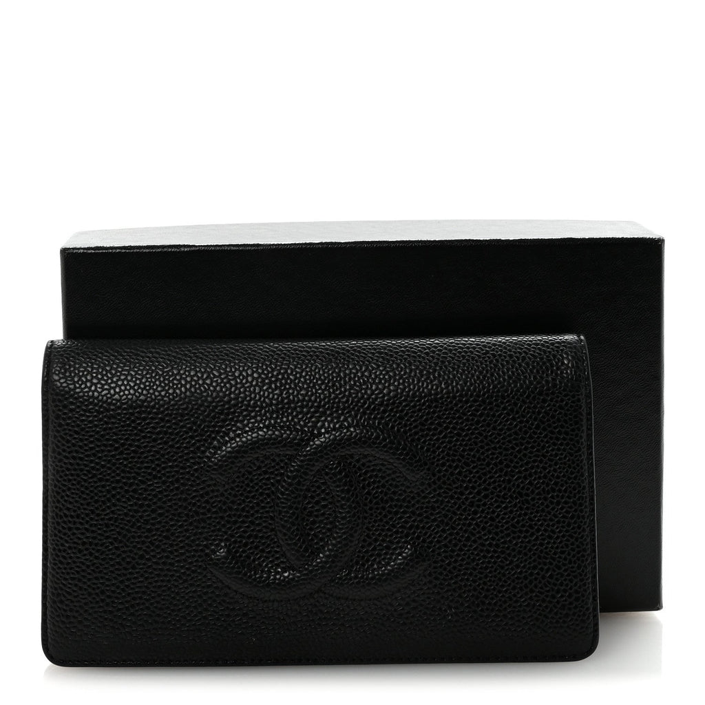 Caviar Timeless CC Yen Wallet Black