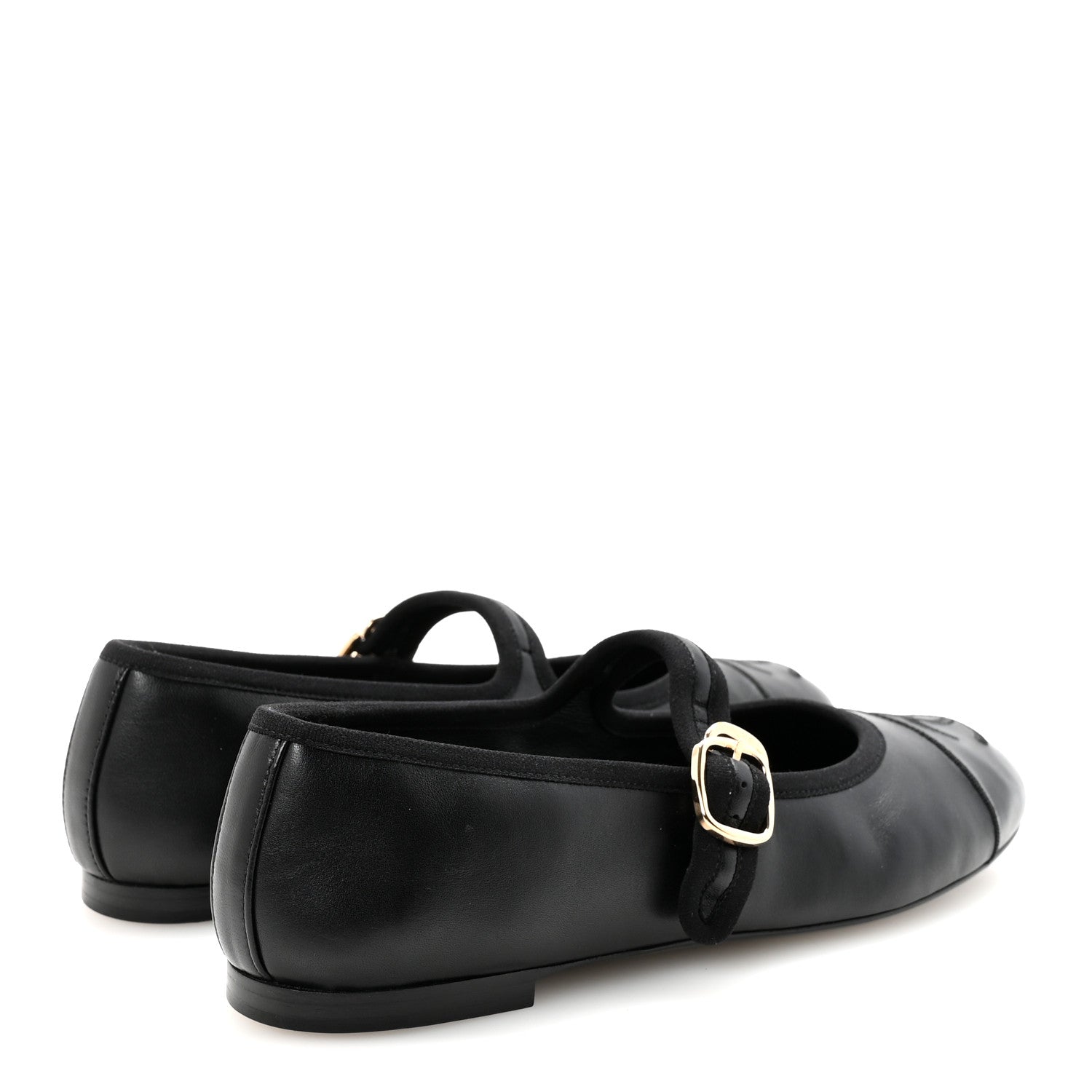 Lambskin Mary Jane Flats 36.5 Black