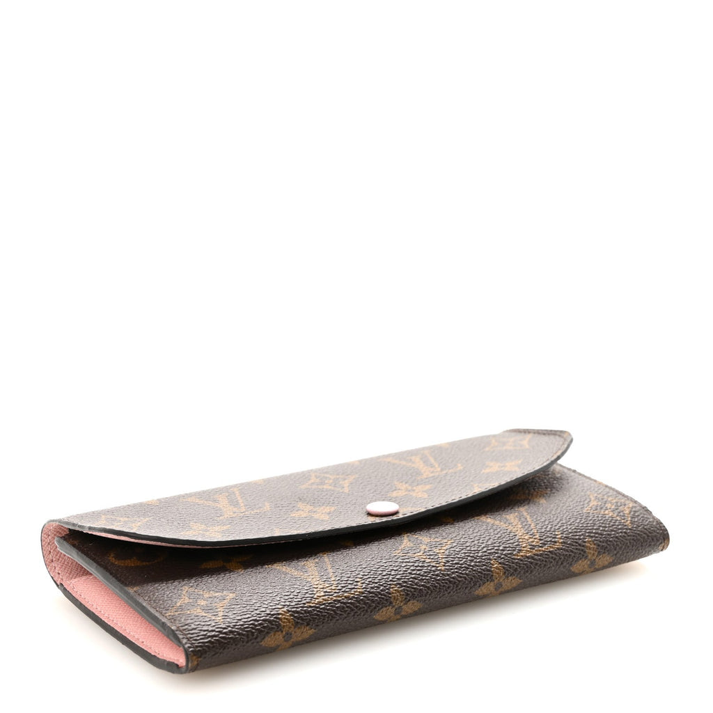 Louis Vuitton Monogram Emilie Wallet Rose Ballerine