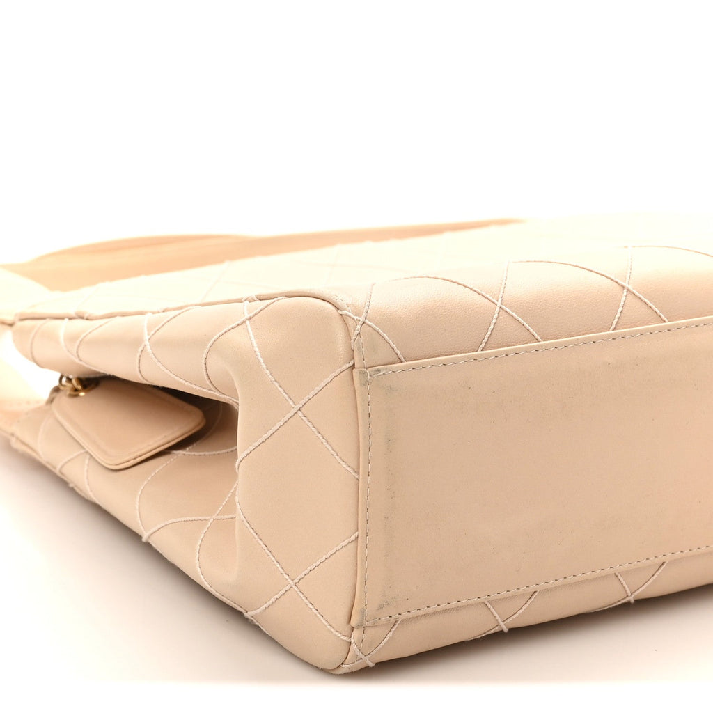 Chanel Calfskin Quilted Small Shopper Pink