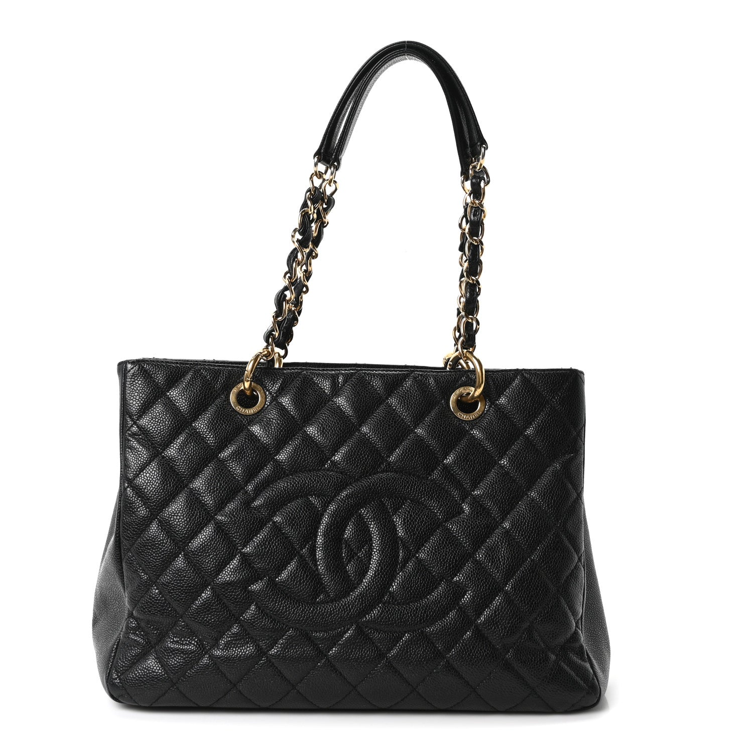 Chanel Caviar Quilted Grand Shopping Tote GST Black
