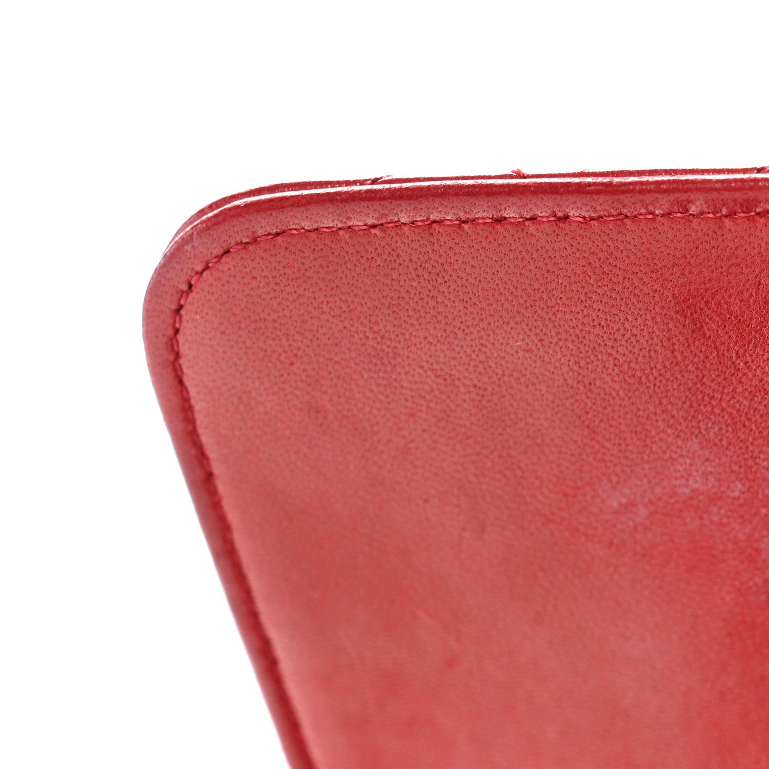Chanel Lambskin Quilted Medium Single Flap Red