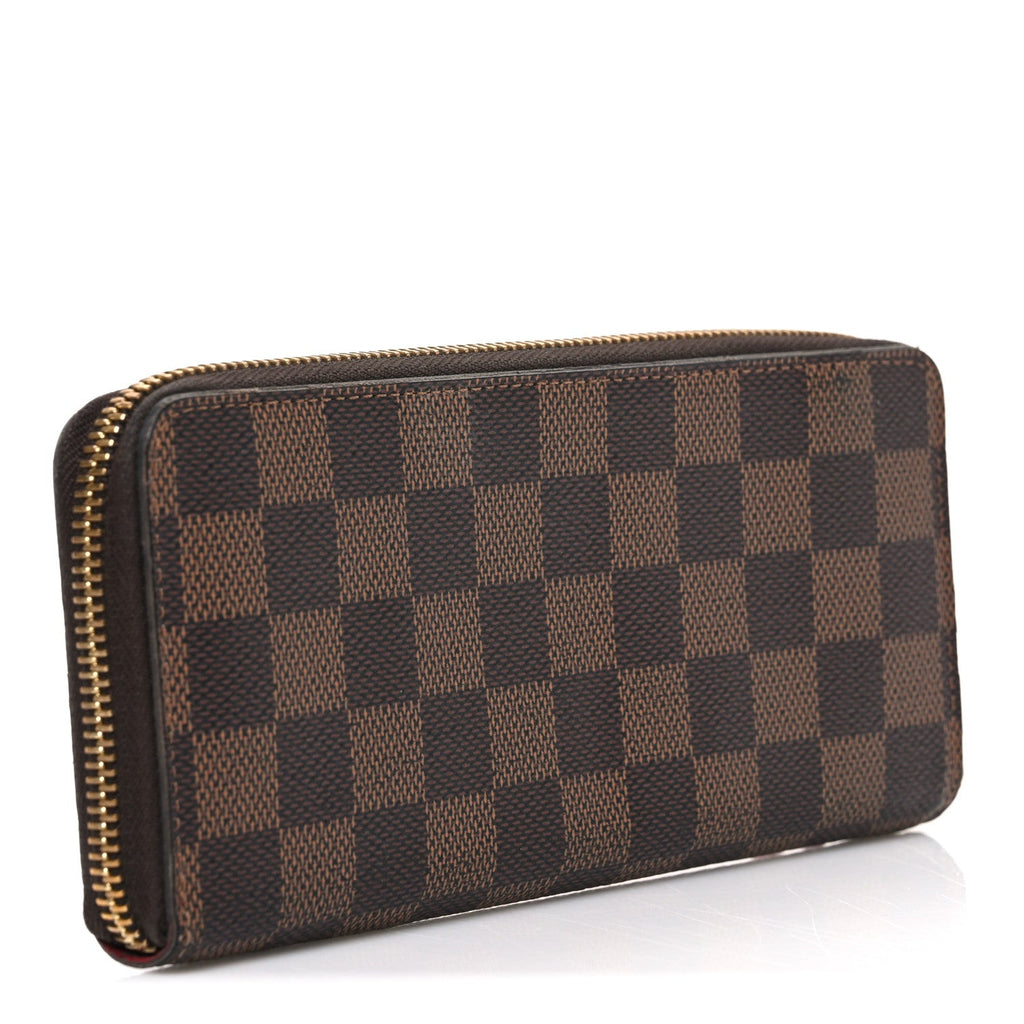 Louis Vuitton Damier Ebene Clemence Wallet Cherry